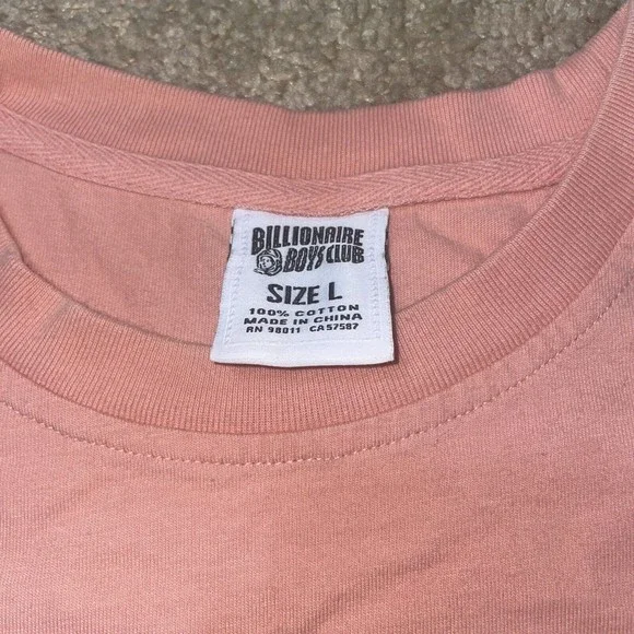 Billionaire Boys Club T-Shirt Astronauts & Horses Pink Size Large - Picture 3 of 6